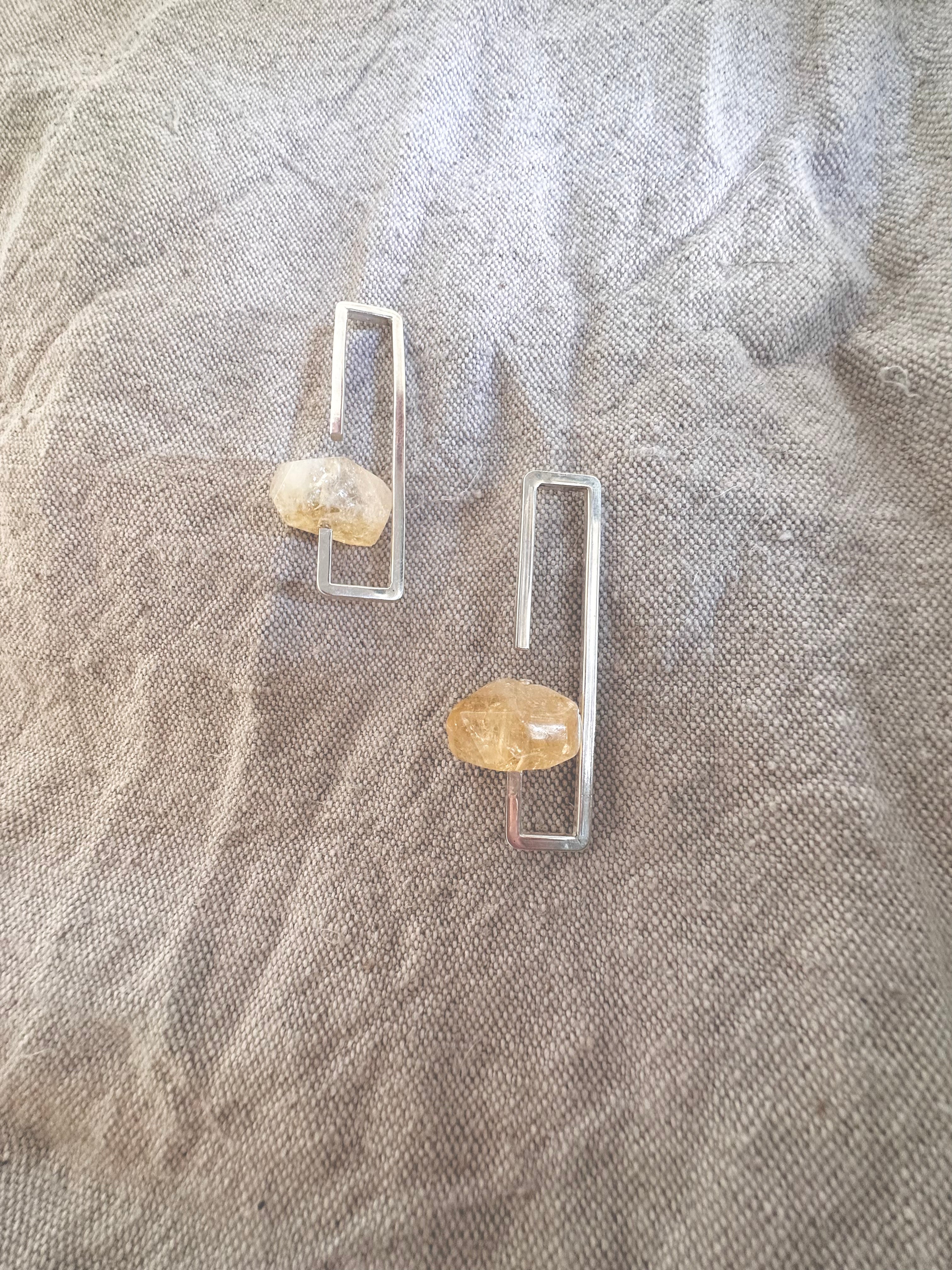 Poids d’oreille Citrine